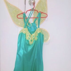 Small (~Sz 4) Multi-Piece Tinker Bell Costume